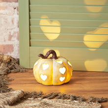 Load image into Gallery viewer, Sage green LED pumpkin