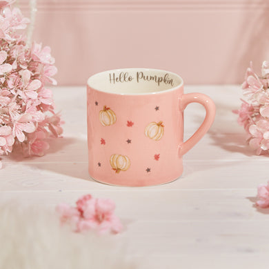 Pink Hello Pumpkin Mug