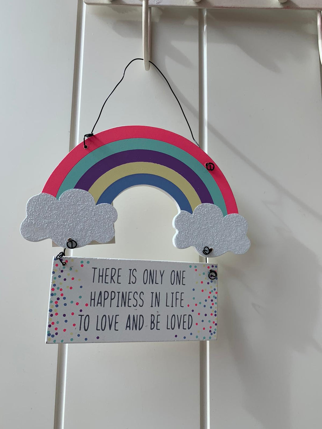 Rainbow Hanging Plaques ... Happiness