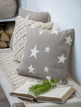 Load image into Gallery viewer, Scatter Star Taupe Feather cushion