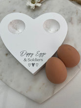 Load image into Gallery viewer, Dippy Eggs heart egg board