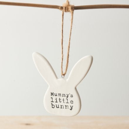 Mummys little bunny ceramic hanger