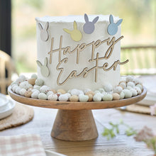 Load image into Gallery viewer, Wooden Happy Easter cake decorations