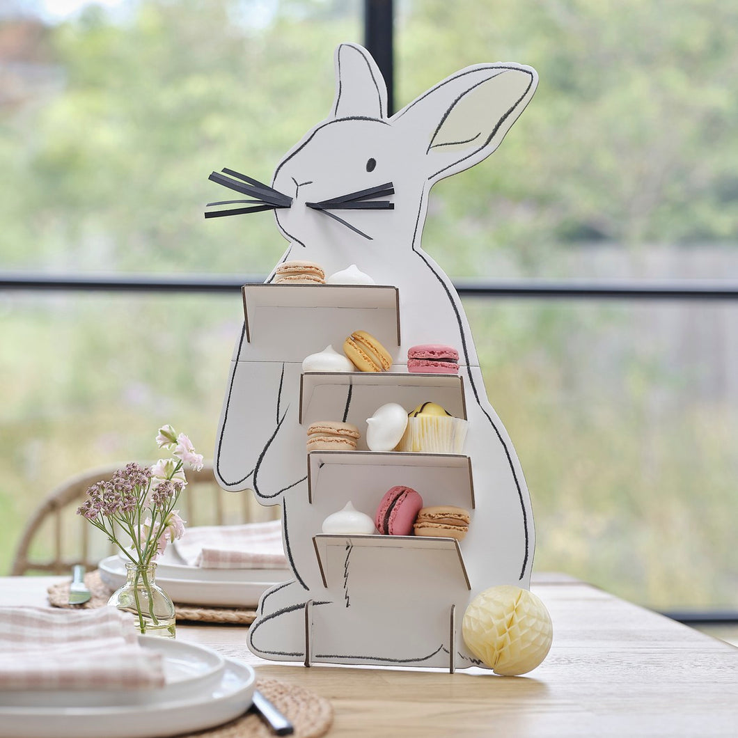 Easter bunny treat cake stand