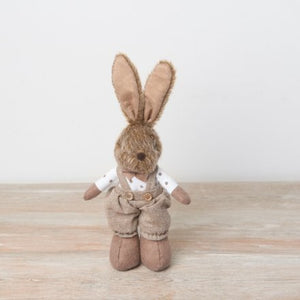 Neutral standing rabbit … boy