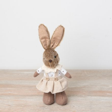 Neutral standing rabbit … girl