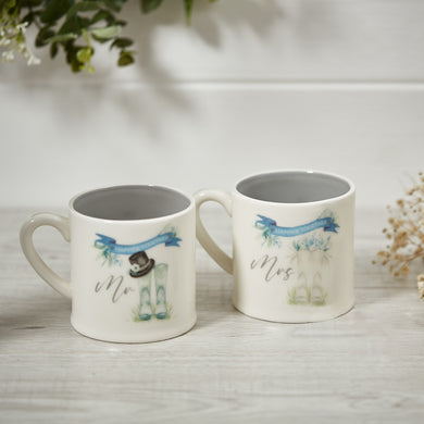 Wedding welly mugs … 2 styles