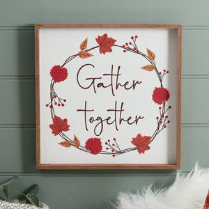 Gather Together wooden plaque