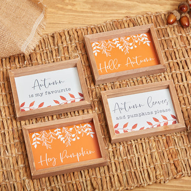Pumpkin patch framed plaque … 4 designs