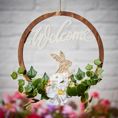 Welcome bunny foliage hanger