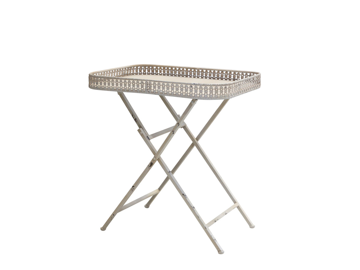 Lace edge Butler style table – Brambly Homes