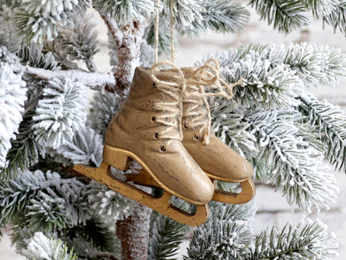 Festive Hanging Ice Skates … Mocha