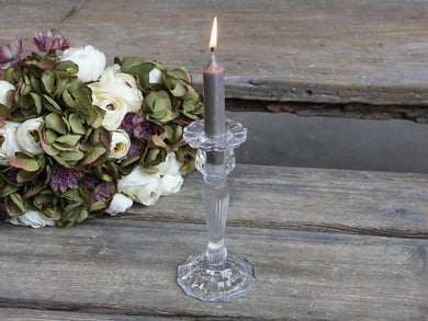 Clear Glass Candlestick