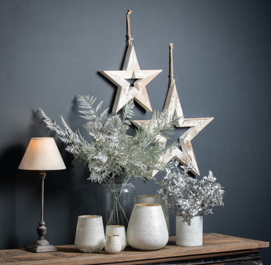 Large Rustic Sparkle Star