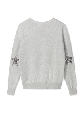 CHALK Star Elbow Jumper … 2 colours