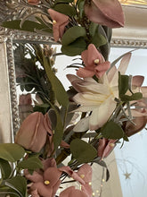 Load image into Gallery viewer, Pink &amp; white Faux Flower wreath