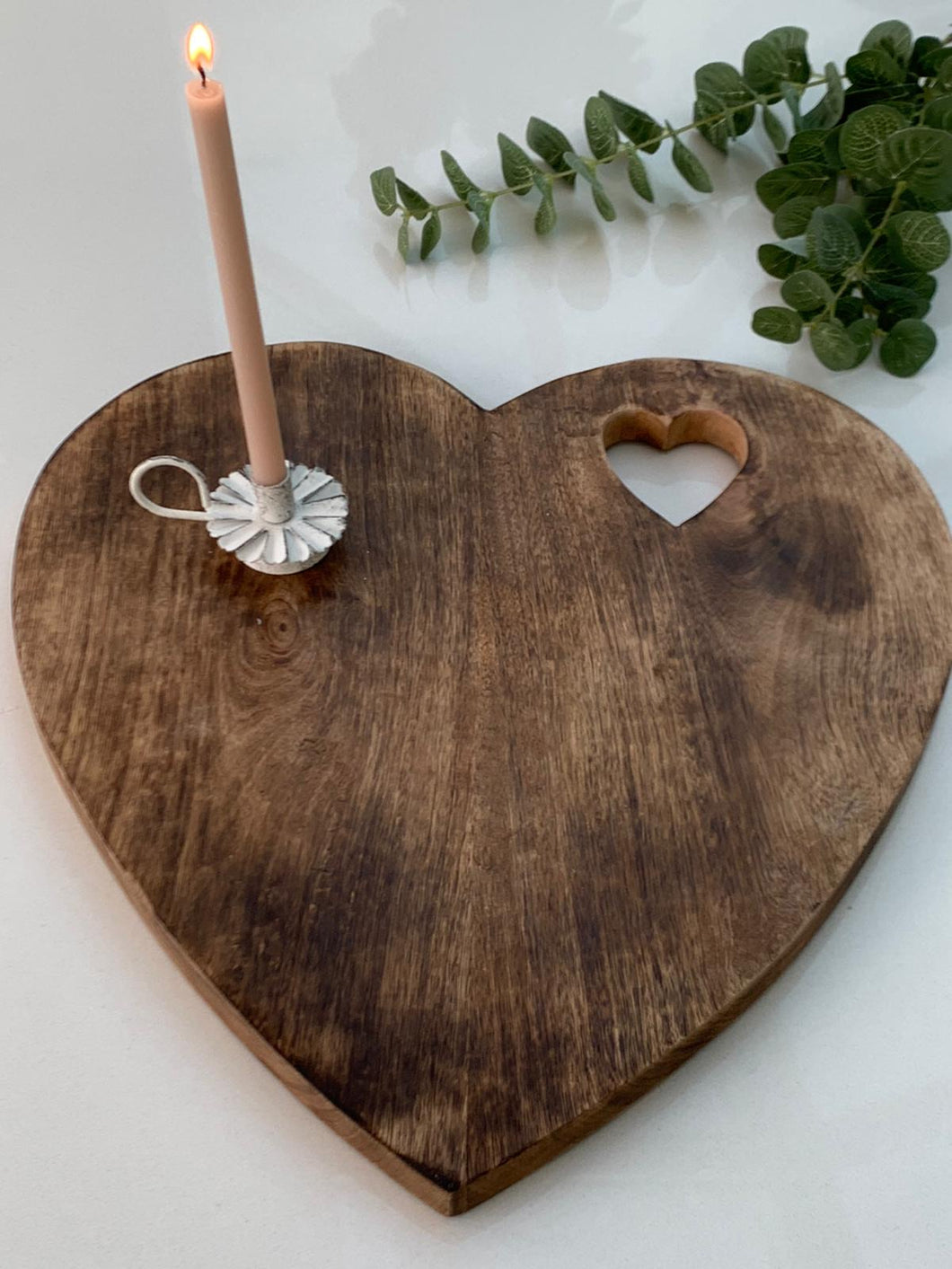 Heart shaped chopping board