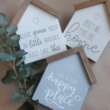 Load image into Gallery viewer, Little houses rustic plaque … 5 designs