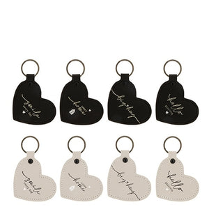 Heart Keyrings ... 8 Designs