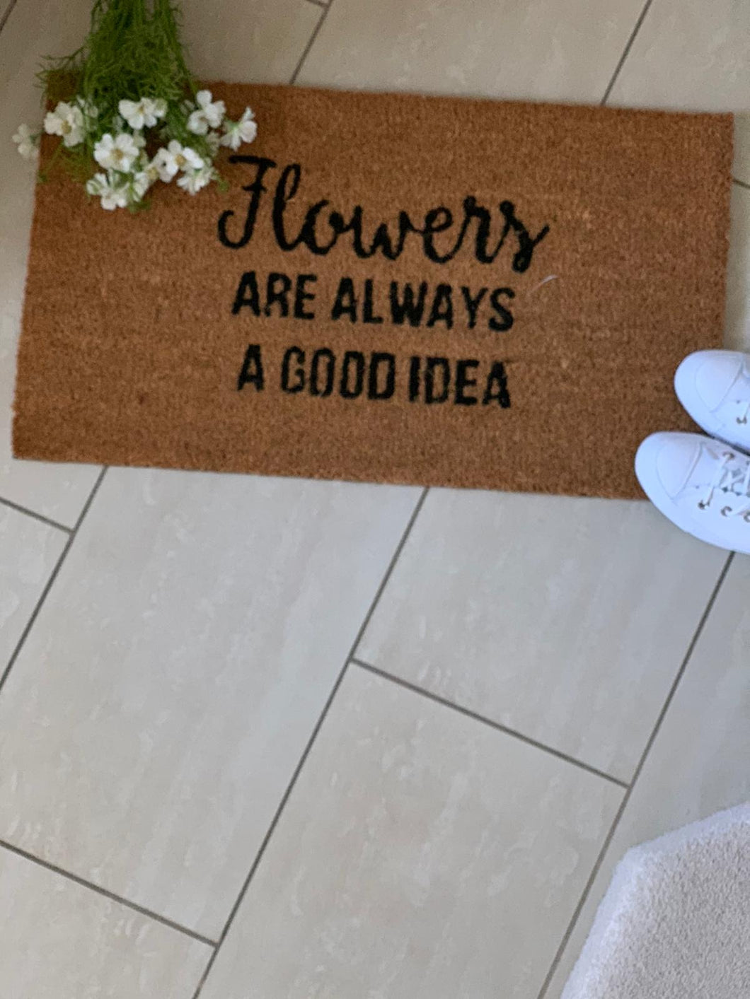 Door Mat - Large ...  Flowers