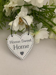 Wooden small heart hanger