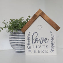 Load image into Gallery viewer, Little houses rustic plaque … 5 designs