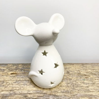 Starry Mouse Tealight holder … White