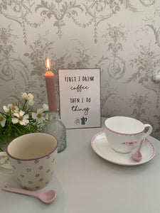 Ditsy Rose Bone China Cup and saucer Set