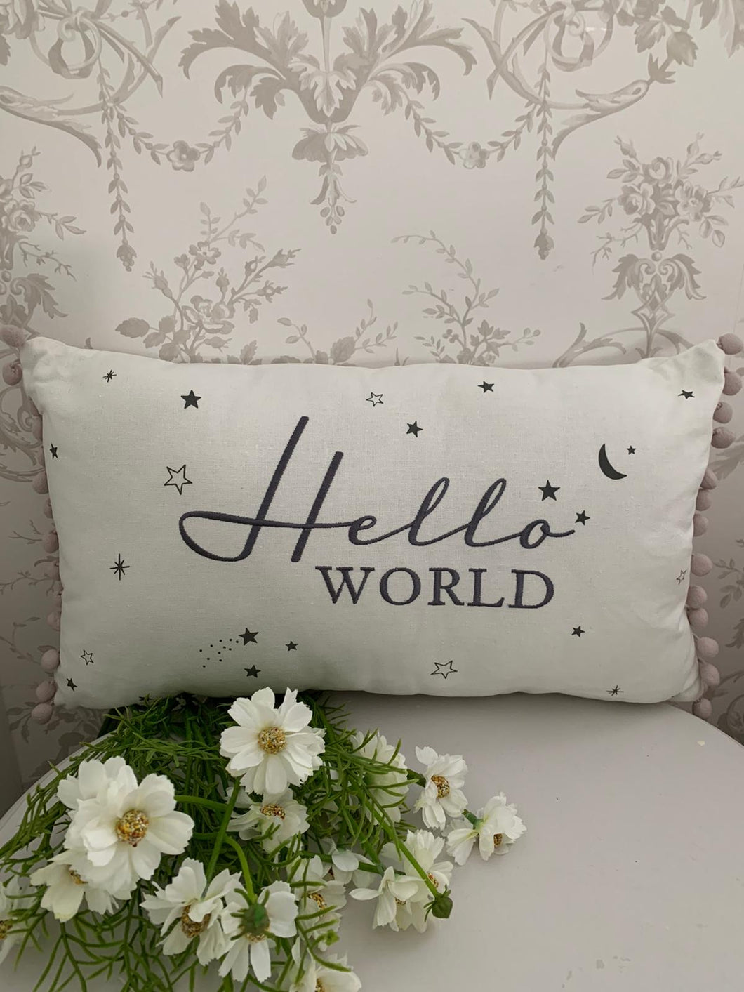 Hello world cushion