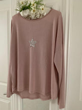 Load image into Gallery viewer, Fashion ... Sequin Star Dusty Pink ... Top