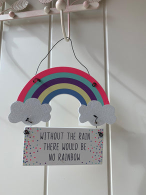 Rainbow Hanging Plaques ... Rain