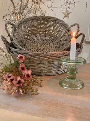 Wicker bowl basket trays ... set of 2