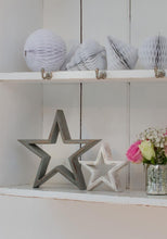 Load image into Gallery viewer, Grey and white star duo
