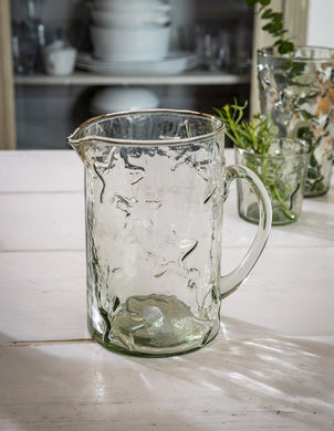 Chunky glass star jug