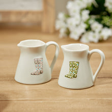 Load image into Gallery viewer, Spring floral welly milk jug … 2 colours