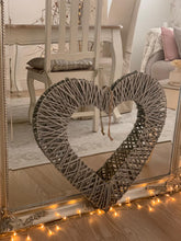 Load image into Gallery viewer, Woven wicker heart ... 2 sizes