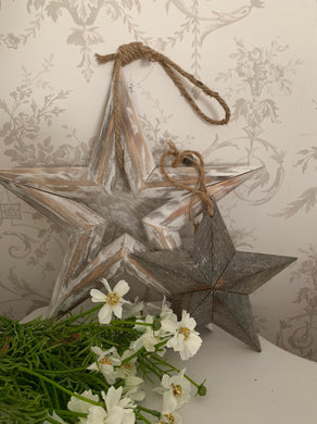 Lucky Barn Star, Small Grey Wash