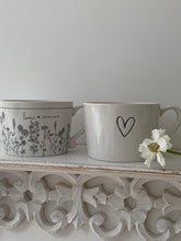 Load image into Gallery viewer, Love grows here floral dragonfly mug