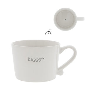 Happy GREY Small Mug