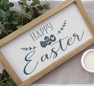 Happy Easter Rustic Sign