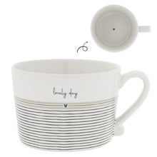 Load image into Gallery viewer, Lovely day neutral stripe mug