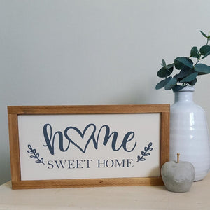 Home sweet home heart detail Rustic Sign