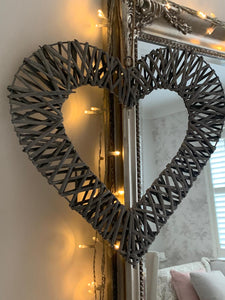 Woven wicker heart ... 2 sizes