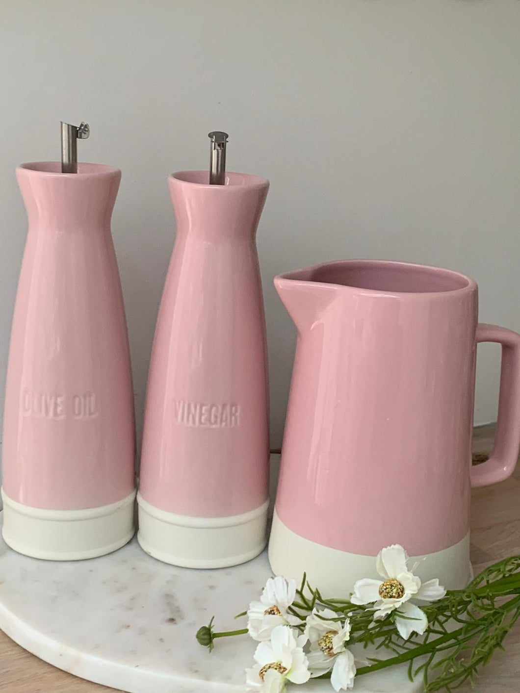 Pink block jug