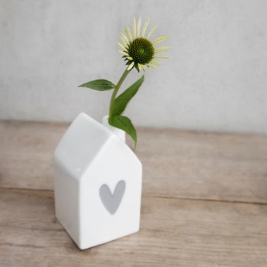 Grey Heart Ceramic House