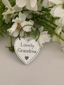 Wooden small heart hanger