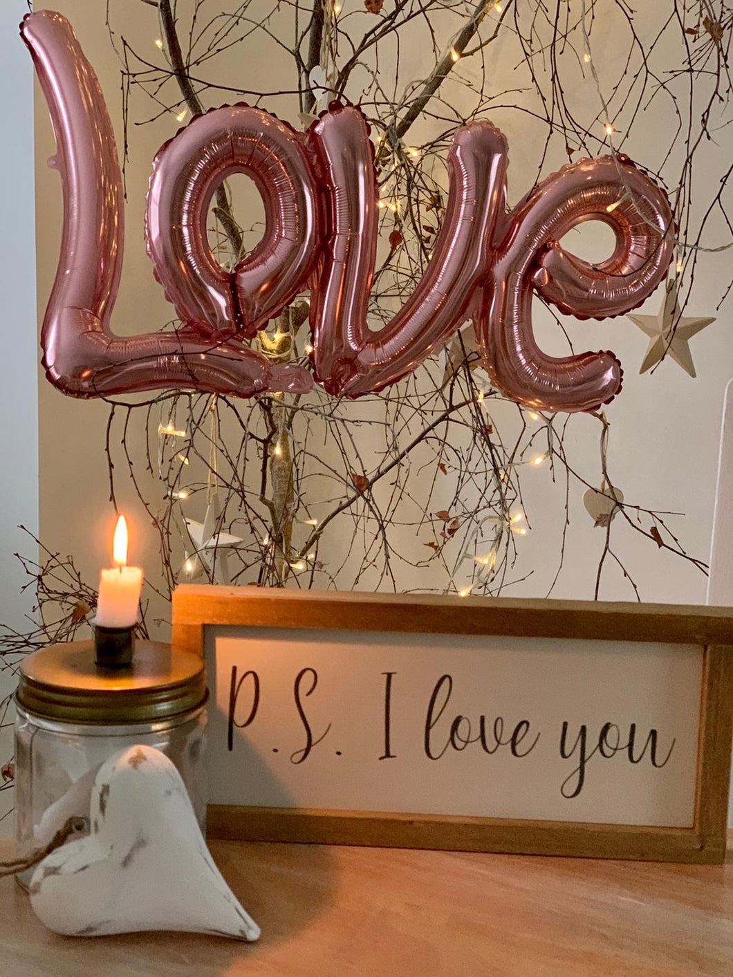 PS I love you Rustic Sign