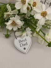 Load image into Gallery viewer, Wooden small heart hanger