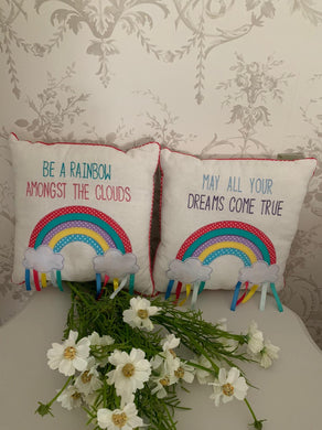 Rainbow Filled  Cushions ... 2 Designs
