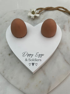 Dippy Eggs heart egg board